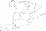 Mapa mudo de las Comunidades Autónomas